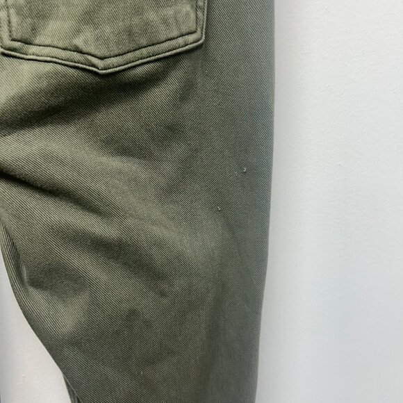 Spanx Olive Green High-Waisted Skinny Pants With Pockets Large Stretch Fabric - Picture 9 of 10